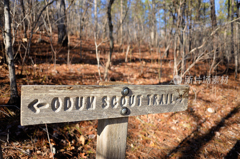 Odum Scout Trail标志